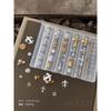 Cross Hollow Relief Nail Art Letter Silicone Mold High Transparency Tool
