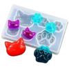 Creative Small Cat Claw Crystal Epoxy Resin DIY Silicone Mold Cat Face Cat Claw Keychain Jewelry Pendant Mold Home Supplies