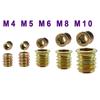 M4 M5 M6 M8 M10 Мебельные закладные гайки Шестигранная головка Деревянная гайка Резьбовые вставки Столярные Изделия Детская кровать Стул Стол Гайки из цинковой и углеродистой стали