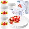 Tart Tin + Baking Bowls, Ceramic, White, 7 Pcs.