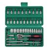 46pcs 1/4 Inch Ratchet Socket Repair Wrench Set Drive Socket Ratchet Wrench Combination Tools Kit For Car Repair