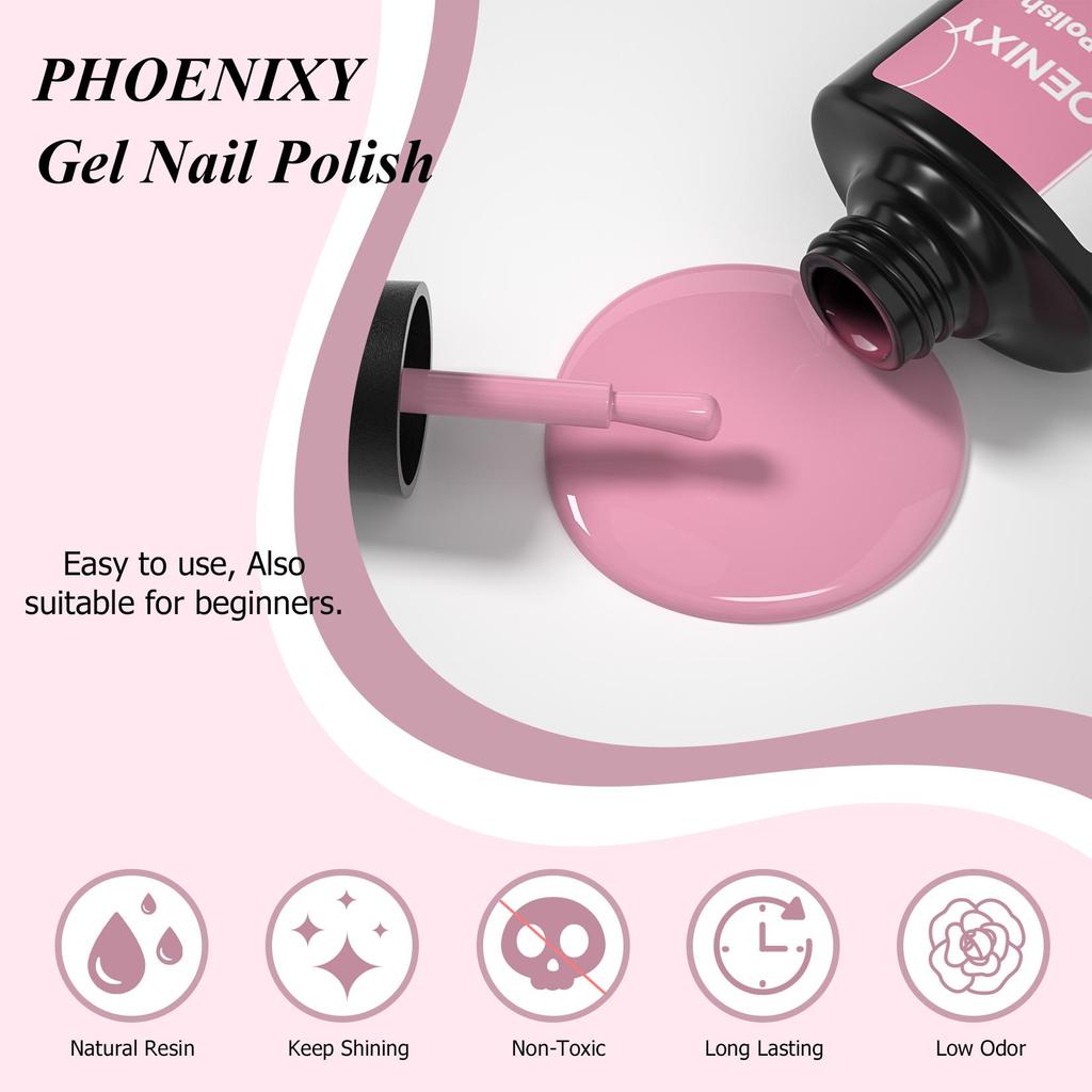 PHOENIXY 20 цветов гель-лака набор 36 Вт лампа для ногтей маникюрные инструменты декоративный дизайн дома полный набор для начинающих