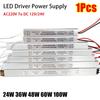 1Pcs For LED Light Strip Lamp LED Driver Power Supply 24W 36W 48W 60W 100W AC220V To DC 12V/24V Switching LED Driver Ultra Thin