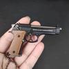 1:3 Alloy 1911 92f Mini Pistol Model Keychain Pendant Detachable Fake Toy Gun For PUBG Weapon Adult Children Christmas Gift