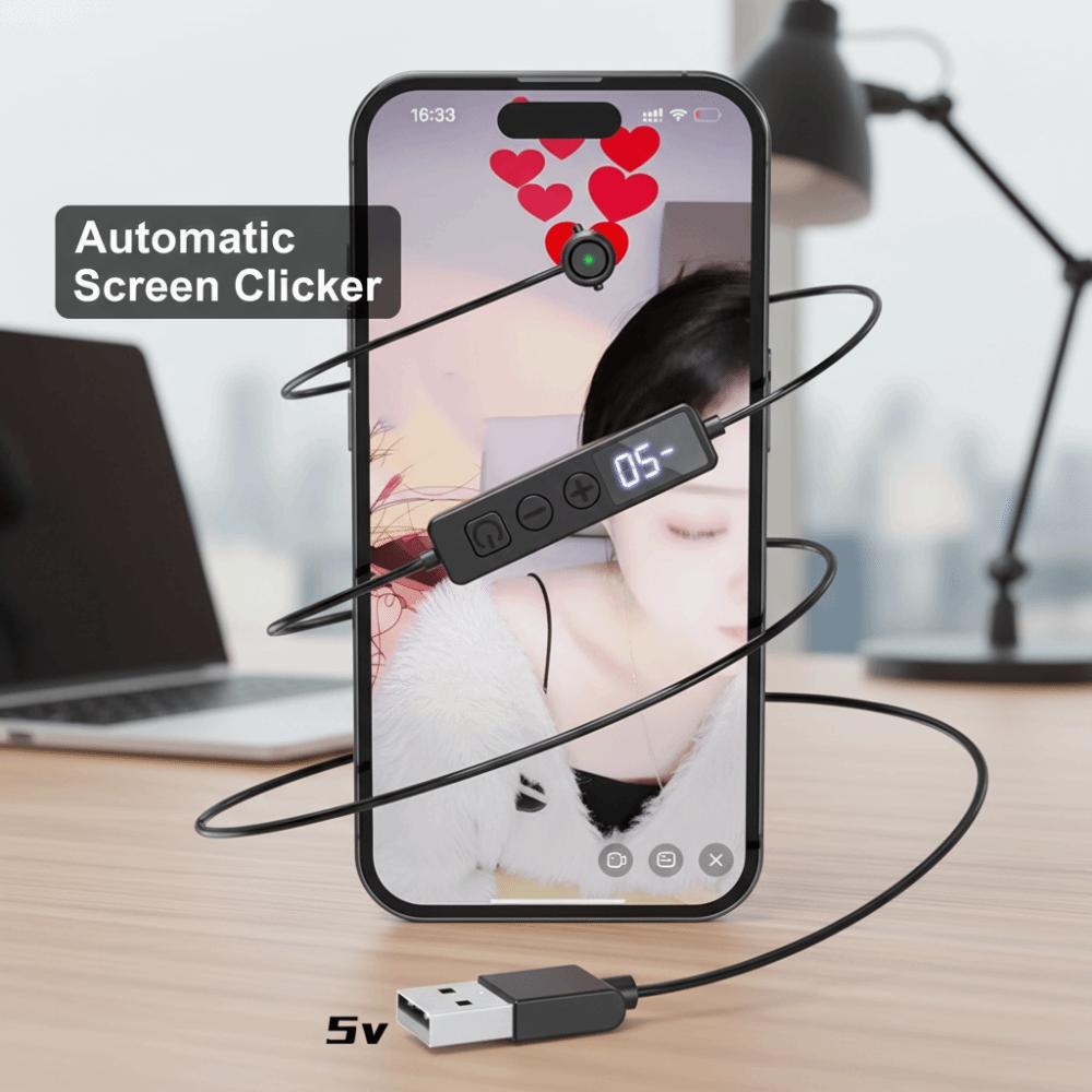 Цифровой дисплей Автокликер Несколько скоростей Автолайк Тап-устройство Телефонные приложения