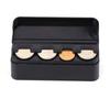 Shanrya Car Coin Holder, 11.5x4x3.6cm Car Coin Container Plastic Black Universal