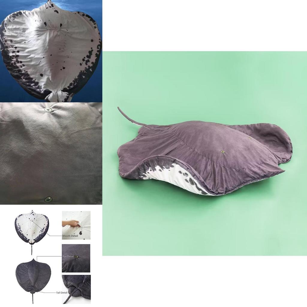 Custom-made Devil Fish Plush Toy And Throw Blanket Set Ideal Gift For Girls