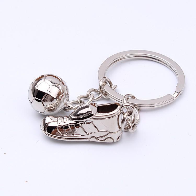 "Creative World Cup Soccer Shoe Keychain: Metal National Team Logo Gift for Company or Community Events"