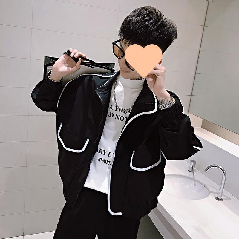 Куртка мужская весна и осень модели новый тренд сращивания корейская версия мужская куртка для повседневной носки
