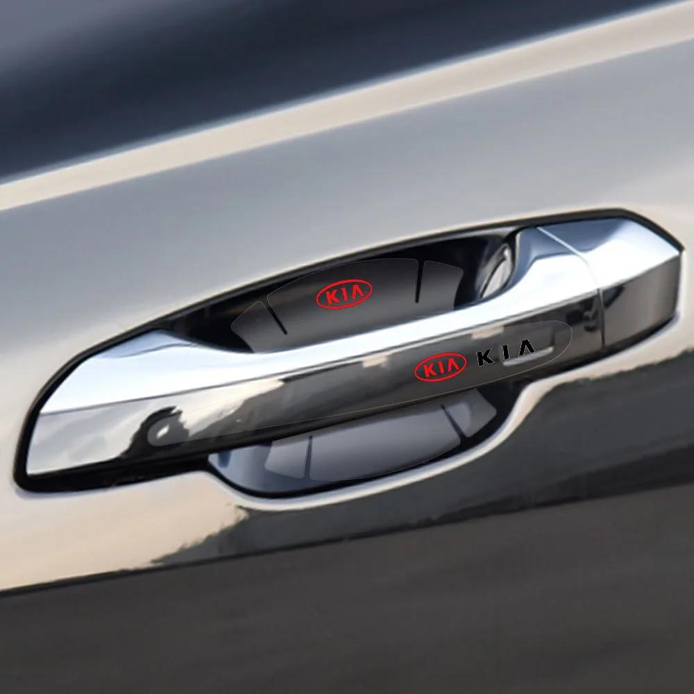 QAXS4 4/8Pcs Transparent Car Door Handle Protective Film Stickers For KIA Sportage Niro Rio Ceed Cerato Soul K6 Sorento Picanto Optima