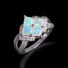 925 Sterling Silver Opal Ring with 1.23ct Natural Gemstones Good Quality Fine Jewelry for Women Wife Mom Nice Gift