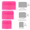 Soft Rubber Pink Squeegee Scraper Carbon Fiber Vinyl Film Car Wrap Installing Tool Window Tint Cleaning Tool Water Wiper