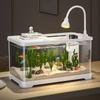 Прозрачный аквариумный мощный фильтр Экологичный аквариум Прочный настольный аквариумный набор для украшения рыбами