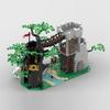 Новый MOC Модель Средневекового Замка Строительные Блоки Лесной Перекресток Модульная Технология Подарок Мальчику Сборка Детский Набор Игрушек 564 ШТ.