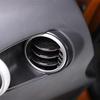 Black Carbon Fiber Door Panel Air Outlet Vent Trim Cover For Nissan 350Z 2003-06