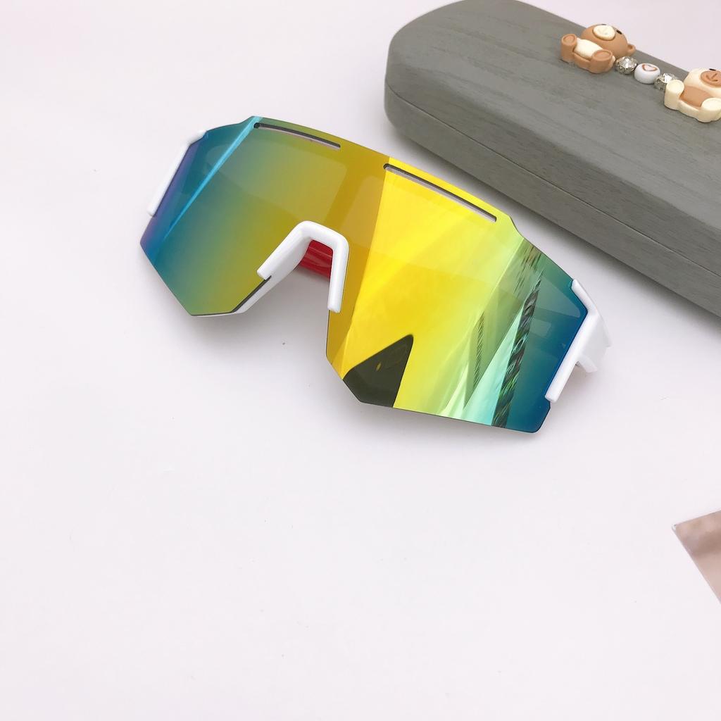 Fashion Children'S Sunglasses Outdoor Colorful Boys And Girls Cycling Sunglasses One-Piece Sports Glasses