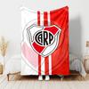 1pc Blanket - Club Atlético River Plate Print Design, Lightweight Blanket for Sofa, Bed- Soft &Warm, Gift for All Seasons