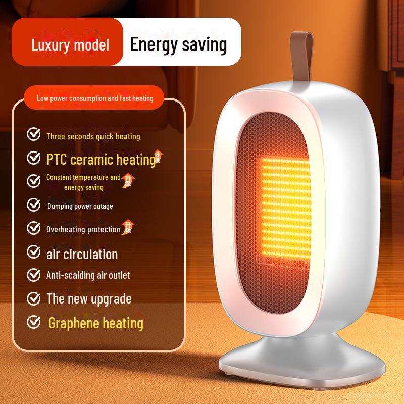 Стильный настольный обогреватель 2025 года: Вентилятор быстрого нагрева для дома, офиса или общежития