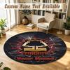 Round Rug Custom NameNottingham Forest FC Pattern Non Slip Carpet Home Floor Decor