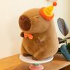 New top hat version Kapibara doll plush toy cute cute water guinea pig grab machine doll