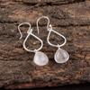 Rose Quartz Gemstone 925 Sterling Silver Jewelry Handmade Earrings1.90" For Gift EE-19-27