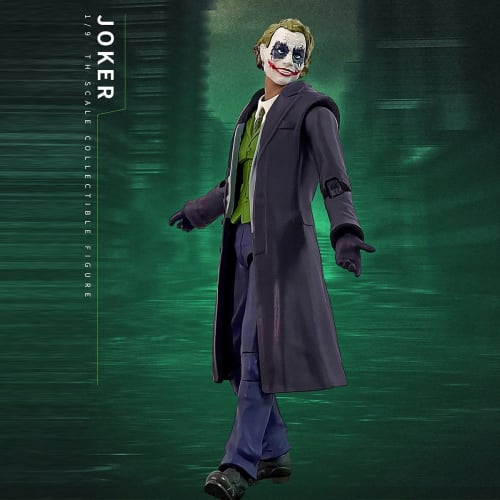 HiPlay Fondjoy DC Figure The Dark Knight Joker Heath Ledger DC1006B 1/9 Scale Action Figure, Painted and Finished