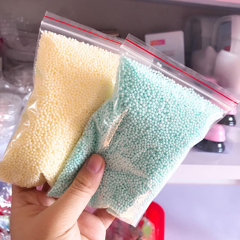 Практичный слайм-компаньон, наполненный пеной, снежинками, мешочек с частицами грязи, маленький шар Polaroid, частицы макарон