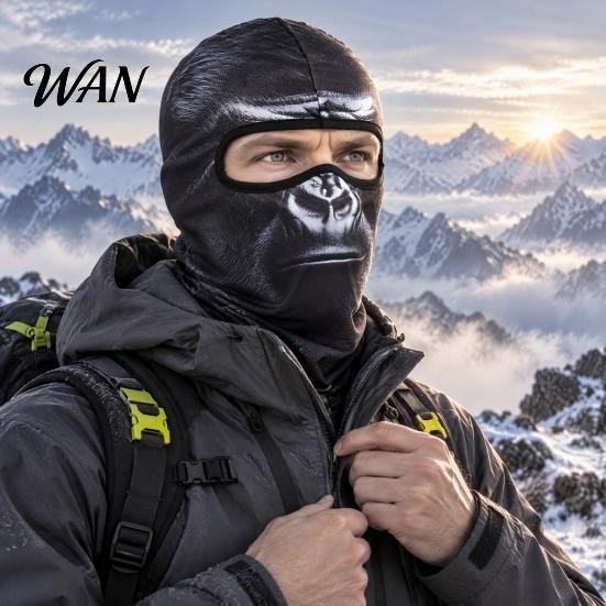 Men Women Mask 3D Animal Balaclava Ski Mask, Lion Leopard Bear Panda Dog Cat Funny Full Face Cover, Winter Windproof for Skiing Cycling Warm Shield
