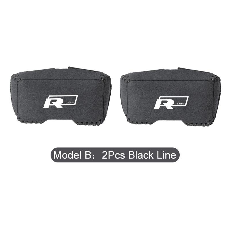 Valve Stems Caps Car Seat Belt Buckle Suede Wear Resistant Protector Cover For Volkswagen VW RLine R Golf Amarok Tiguan Eos Cadd