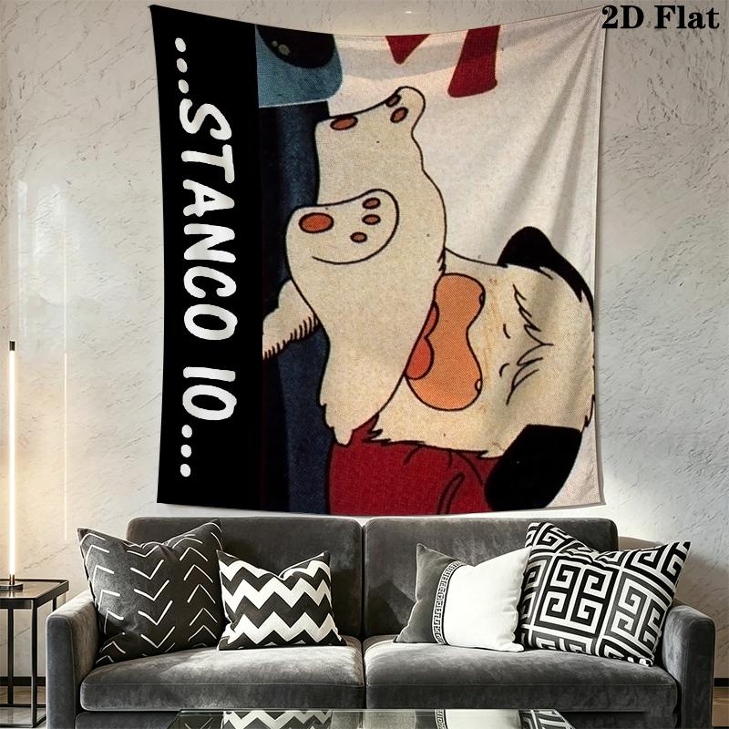 HELLO SPANK Wall Tapestry Aesthetic Wall Hanging Printed Fabric Blanket Decorative Tapestries for Bedroom Living Room Home Decor
