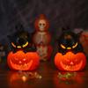 Halloween Jack-o-lantern Decorative Props, Electronic Candle Lights, Party Supplies, Ornaments, Night Lights, Black Cat Pumpkin Lights