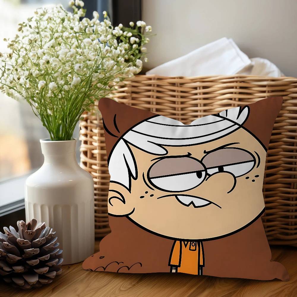 Anime The L-loud House Pillow Gifts Home Office Furnishings Bedroom Sofa Car Cushion Cover Case 45x45cm