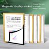 Magnetic Photo Frame Art Frame PVC Black Painting Pictures Certificates Display Frame Wall Decor 21*29.7cm 14.8*21cm 10*15cm