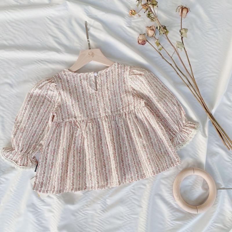 Girls' Court Style Shirt Temperamental Autumn Children's Shirt