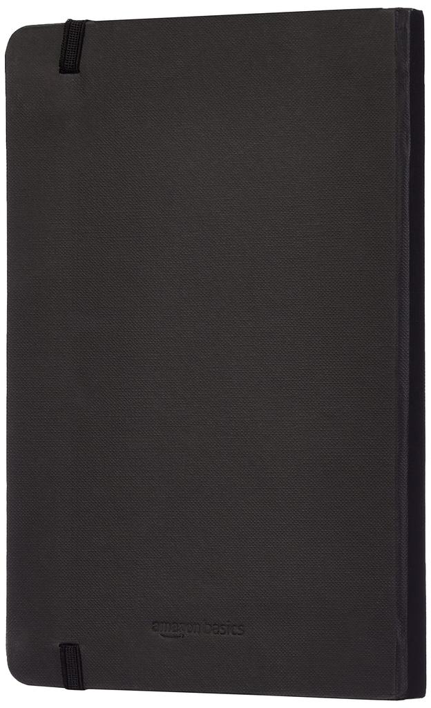 Amazon Basics Классический Большой x Черный Блокнот, Без Линовки, (13см 21см),