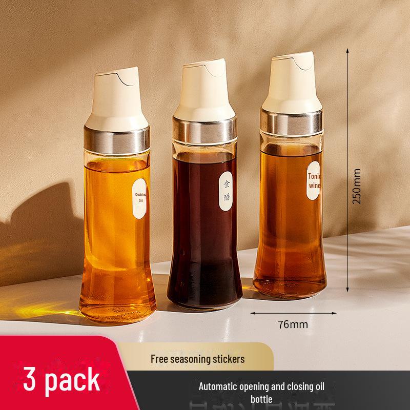 Kitchen Seasoning Set: Salt, MSG, Oil Pots & Storage Jars Combo