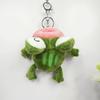 Fun And Charming Green Plush Frog Keychain Cartoon Toy Perfect For Girls Gifts