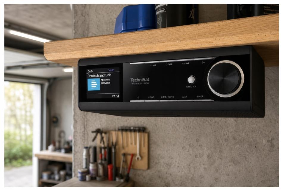 TechniSat DIGITRADIO 23 ASA DAB+ FM Bluetooth Under-Cabinet Kitchen Radio