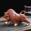 Керамические скульптуры и фигурки быков, ручная работа, Декор для дома, комнаты, офиса, автомобиля, Удача, богатство, Фэн-шуй, Китайский подарок