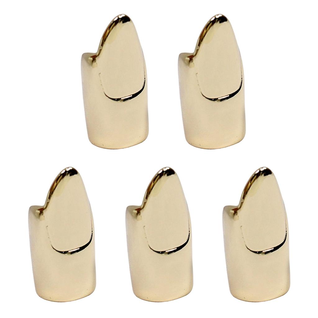 Набор из 5 модных колец для ногтей, косплей-украшения для ногтей, сплавная текстура, подходит для любителей косплея и посетителей вечеринок