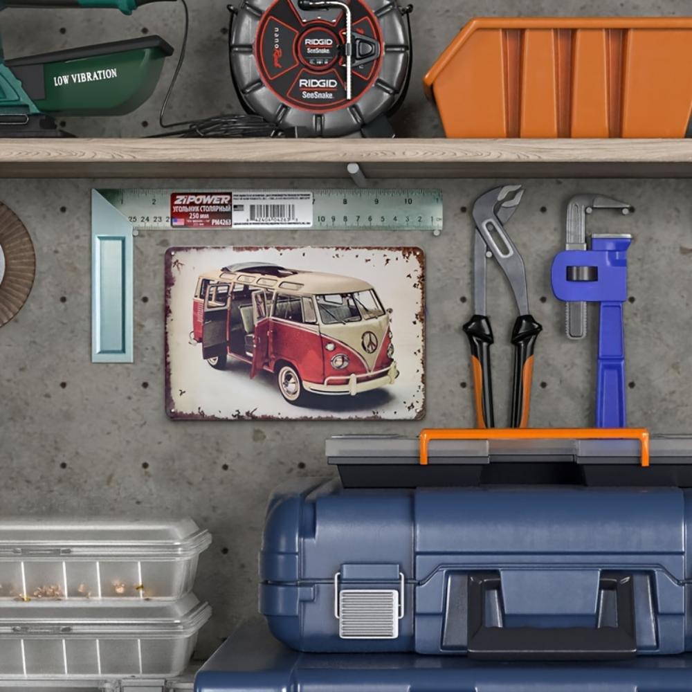 1 шт. Винтажный металлический знак, ретро-знак гаража, мужской настенный декор, старый плакат для автомагазина, знак бензоколонки, декор для пещеры