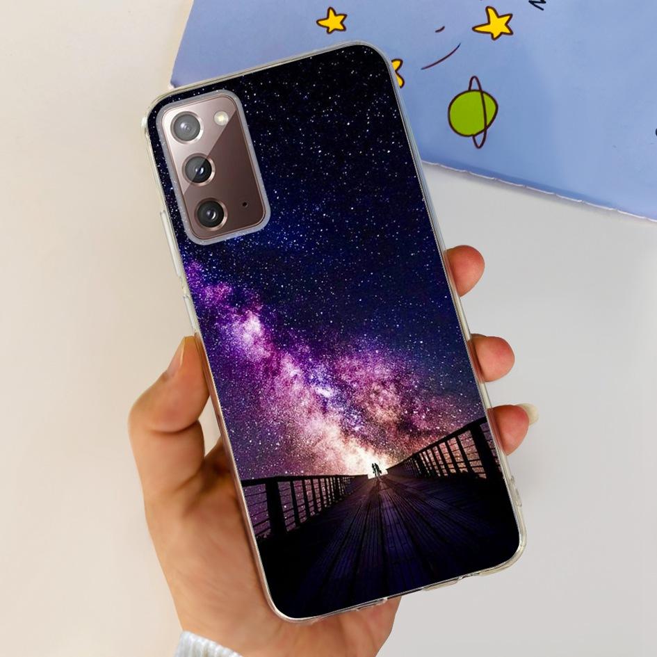 Чехол для Samsung Note 20 5G SM-N981B Популярный Цветок Тонкий Мягкий Силиконовый Чехол для Телефона для Samsung Galaxy Note20 Ultra 5G Funda Capa
