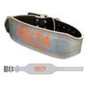 DELTA FITNESS Original Leather Lifting Belt V3 (Silver, L)