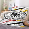 1PC Germany National Football Team Patterned Flannel Blanket Suitable For All Seasons for Home Decor Warmth and Comfort Gifts Holiday Present