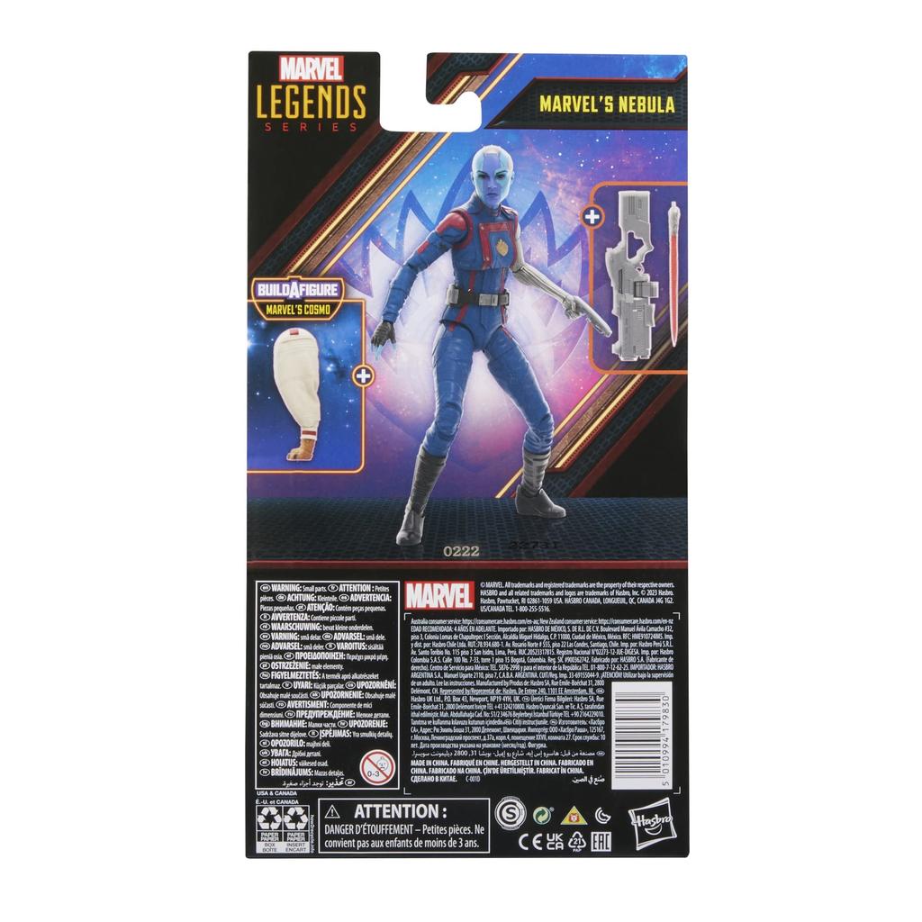 Hasbro MARVEL Marvel Legends Series Guardians of the Galaxy 6 Inch Size Action for Ages 4 and Up F6606 Genuine Product Nebula, Vol.3 (15 Cm) Figure,