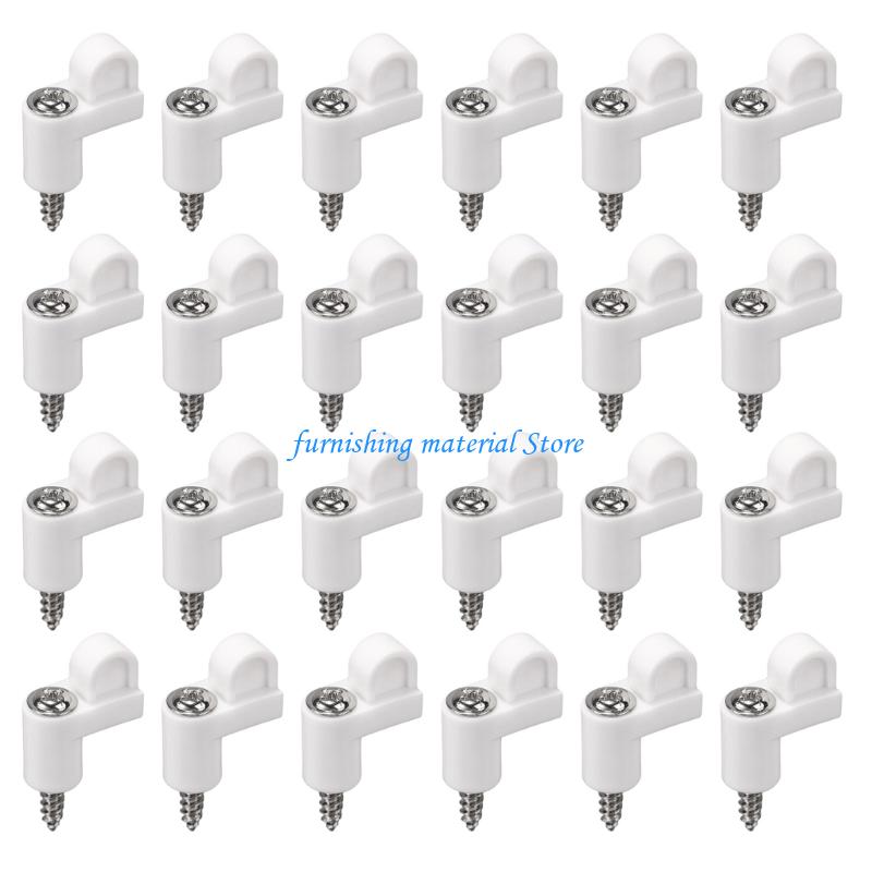 Y5GD Nylon Window Screen Retainers & Metal Screws Weatherproof Screen Clip Fasteners Set Of 24 For Frame Stabilization