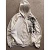 Y2K Graphic Print Hoodie Long Sleeve Pullover Retro Streetwear Teens