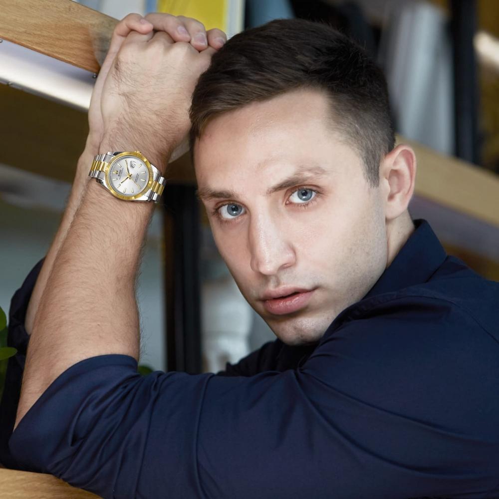 BUREI Мужские наручные часы Analog Популярная торговая марка Shusha Wrist Wrist Wrist Wrist Die Wrist Wrist Wrist Mens