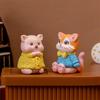 Креативный мультфильм милый кот собака свинья микро пейзаж смоляные украшения для домашнего украшения кавайное животное комната украшение стола
