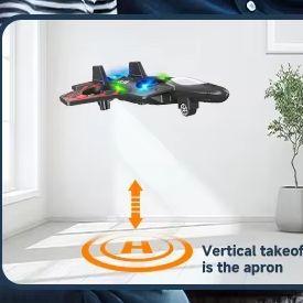2.4G Rc Plane Featuring LED Light RC Helicopter 360 Flip Fighter Remote Control Airplane Children Playthings designed for Boys Birth Date Xmas Toy